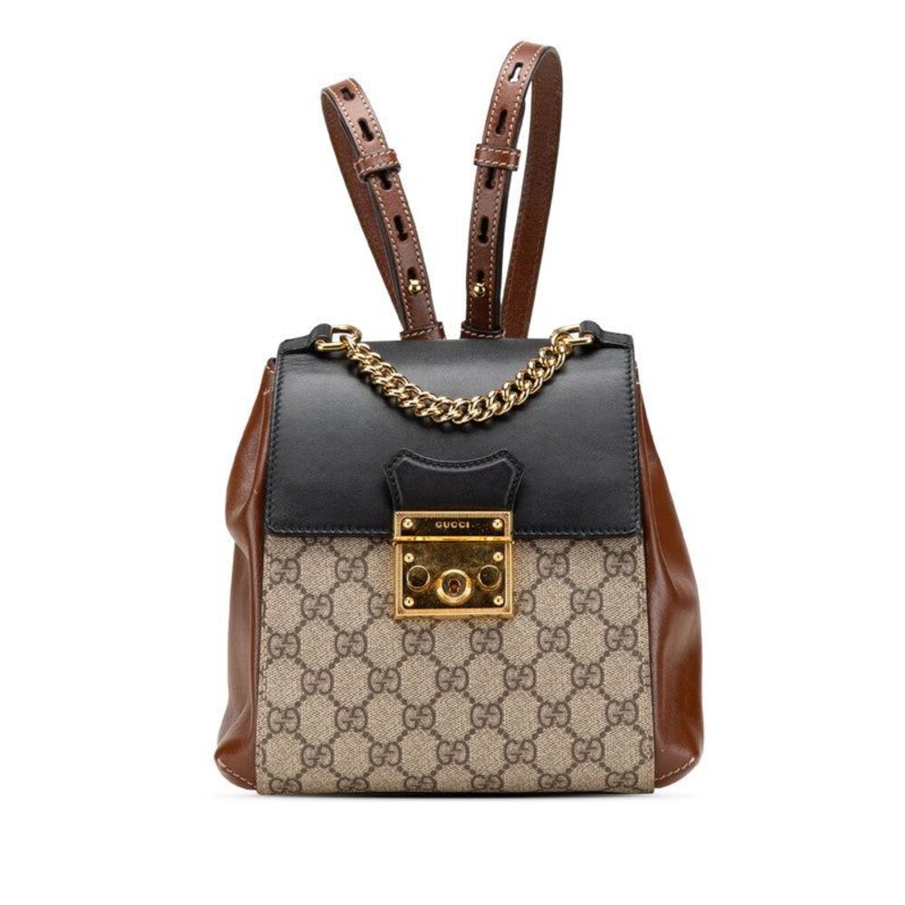 Gucci GG Supreme Padlock Backpack